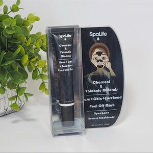 SpaLife Charcoal & Volcano Minerals Nose,Chin, Forehead Peel Off Mask .67 fl oz